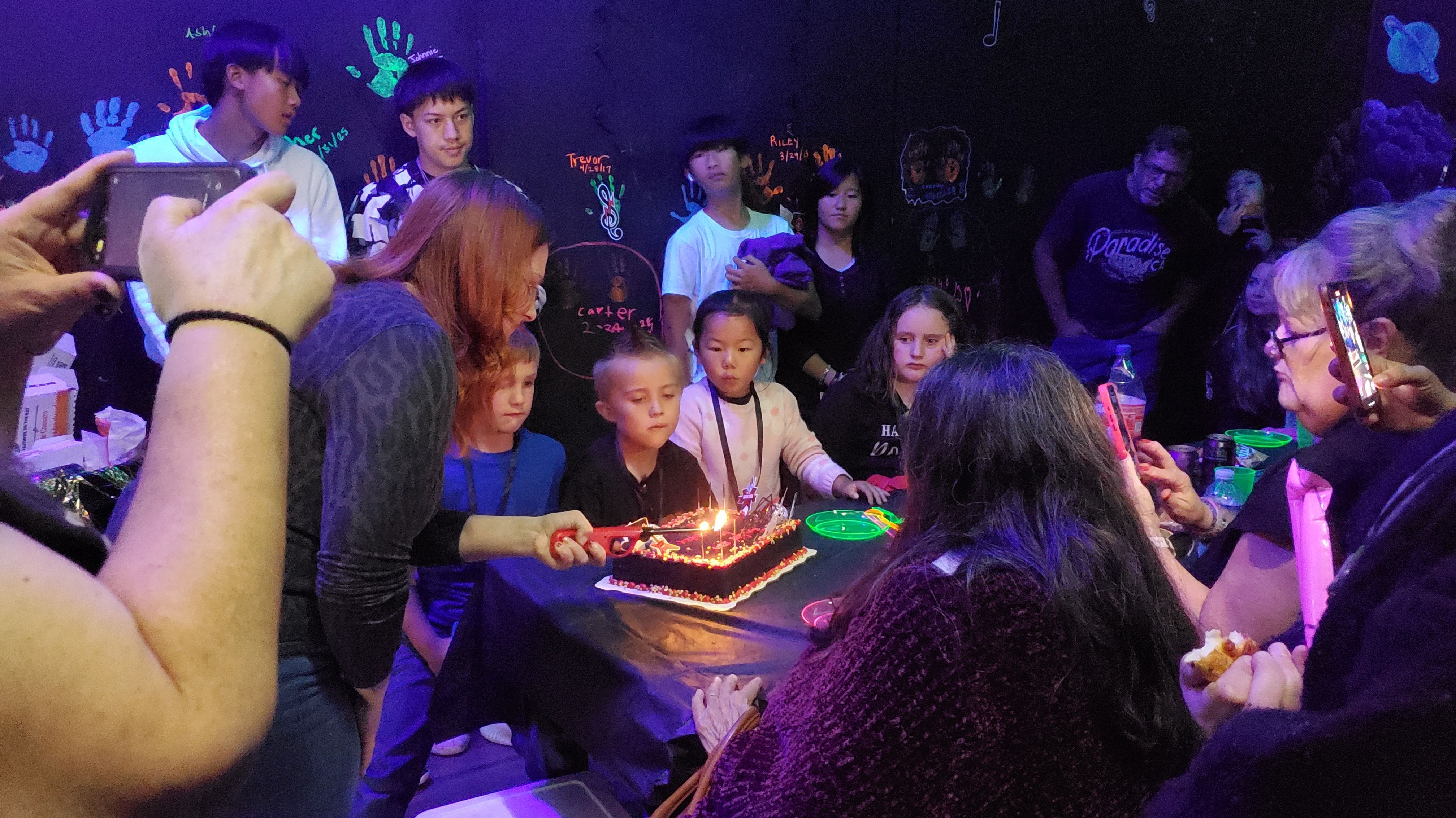 Party room at Paradise Playdium